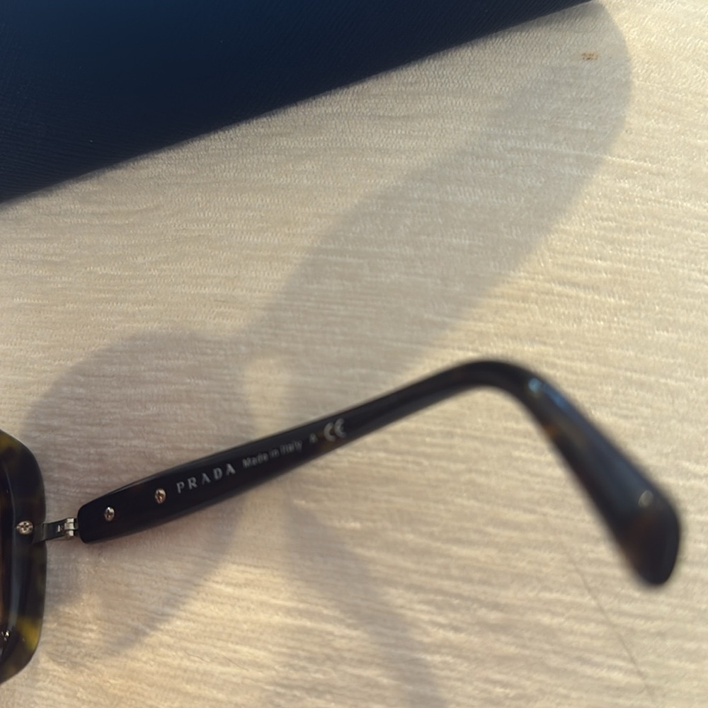 Prada SPR 08O Tortoise Brown Gradient Sunglasses w/ Case New Lenses - Picture 11 of 12